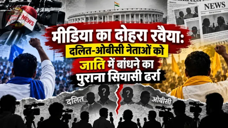 आधुनिक दलित-ओबीसी नेताओं के राजनीतिक सफर पर मीडिया के नजरिए को दर्शाती तस्वीर