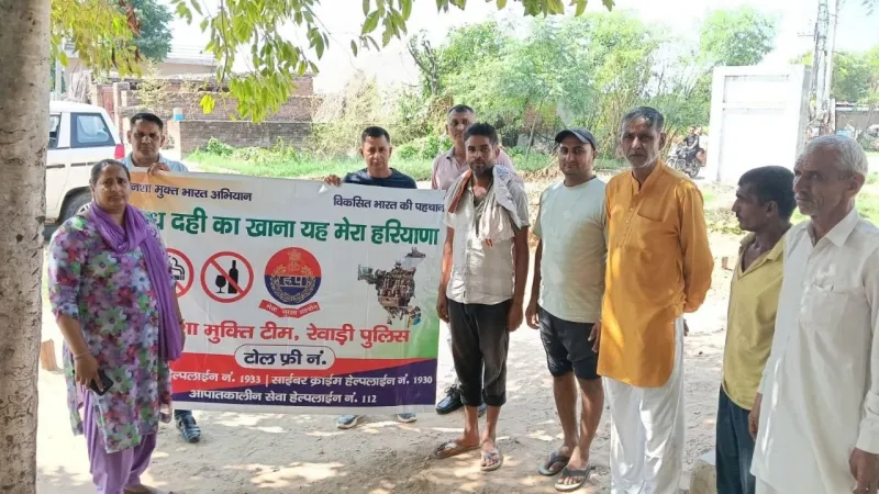 nasha mukt rewari campaign door to door awareness (1)