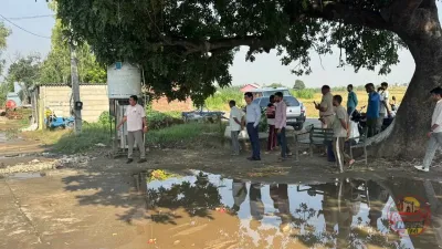 तीसरी बार शिकायत लेकर पहुंचा किसान, SDM ने छपरा गांव पहुंचकर देखा जलभराव